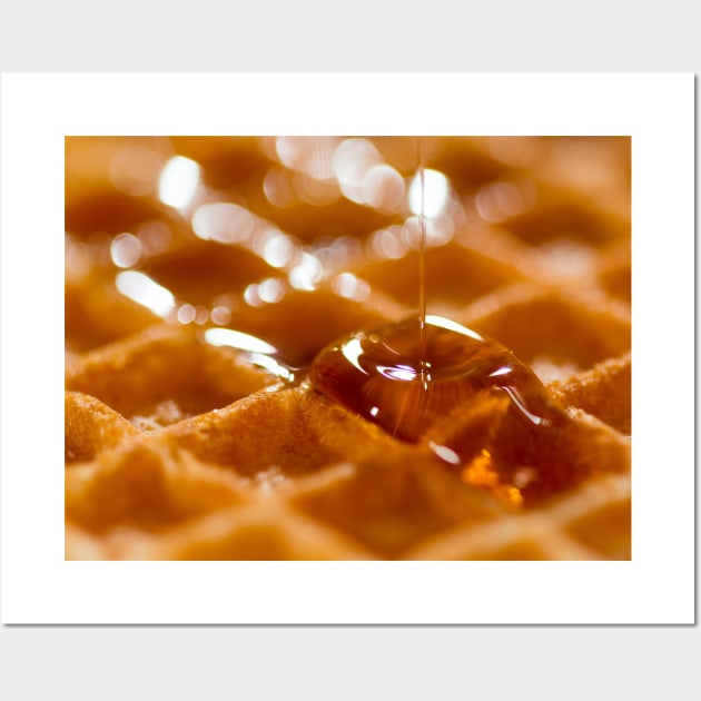 Waffle with Syrup Wall Art by NoMonkeyB